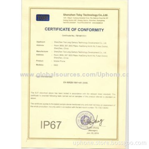 China Manufacturer for Waterproof Rugged 3G Smartphones with iPhone Original LCD
